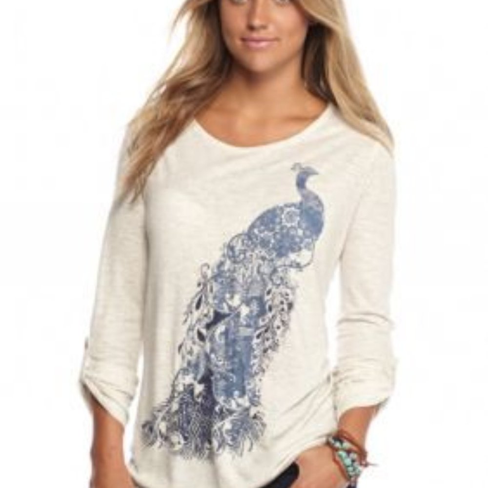 Chip&Pepper peacock blouse size XS❄